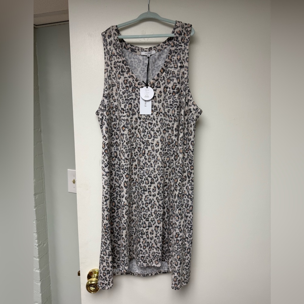 Z Supply Breezy Leopard Print Dress soft and comfortable. NWT